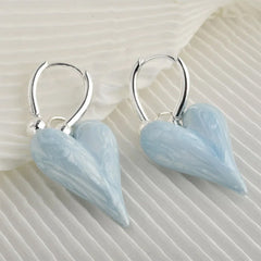 Pastel Heart Pendant Earrings