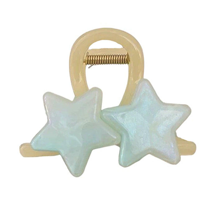 Pastel Star Double Hair Claw