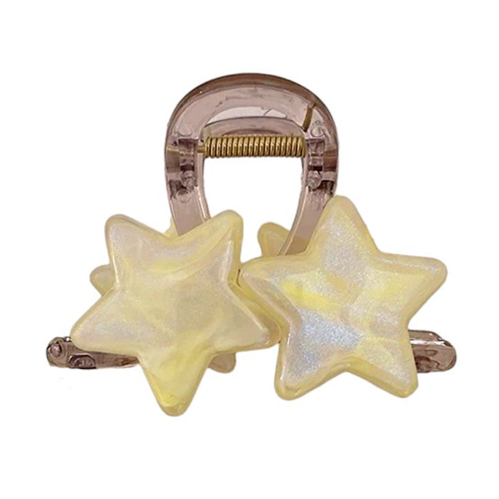 Pastel Star Double Hair Claw