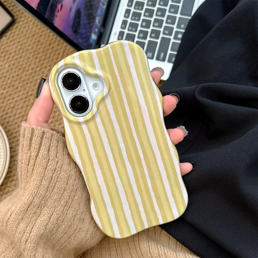 Pastel Wavy Striped iPhone Case