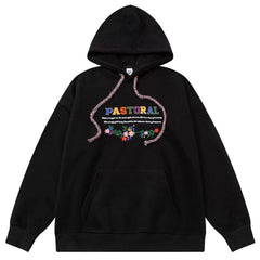 Pastoral Print Indie Hoodie