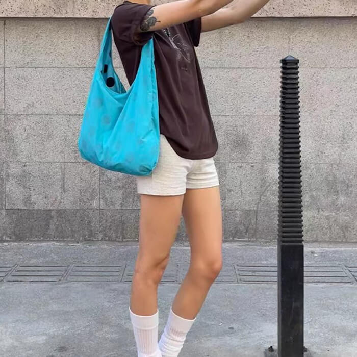 Polka Dot Reversible Tote Bag