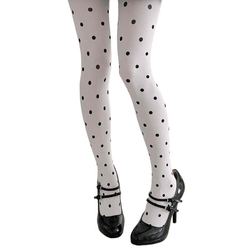 Missed Calls Polka Dot Tights