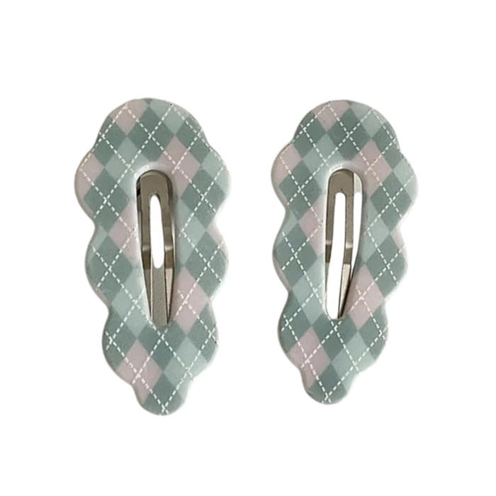 Perfectly Preppy Plaid Hair Clips
