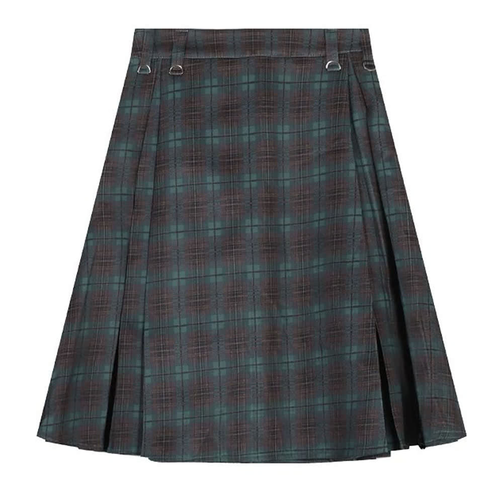 Preppy Style Checkered Kilt Skirt