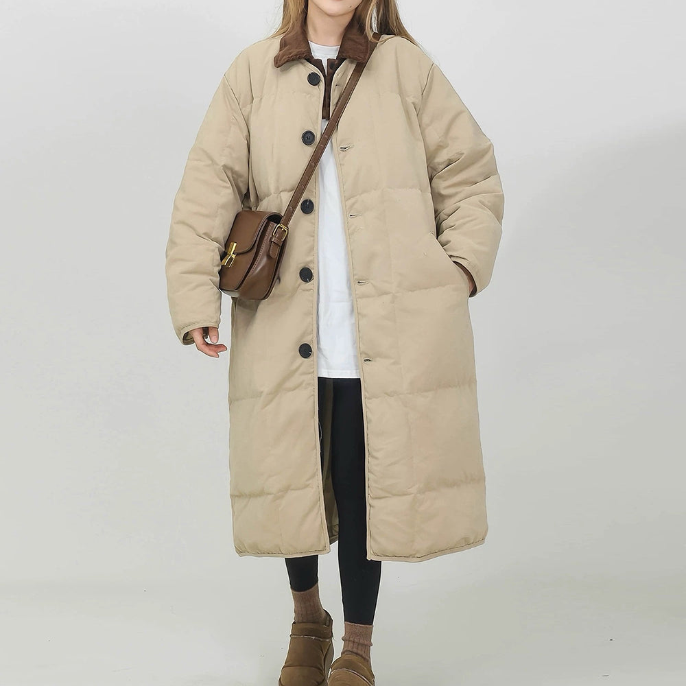 Preppy Style Quilted Coat