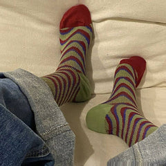 Primary Colors Striped Socks
