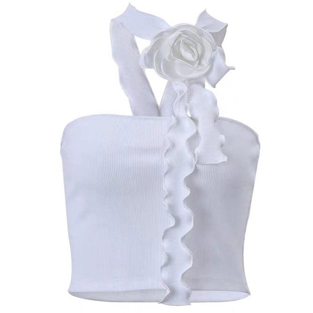 French Rose Ruffled Top