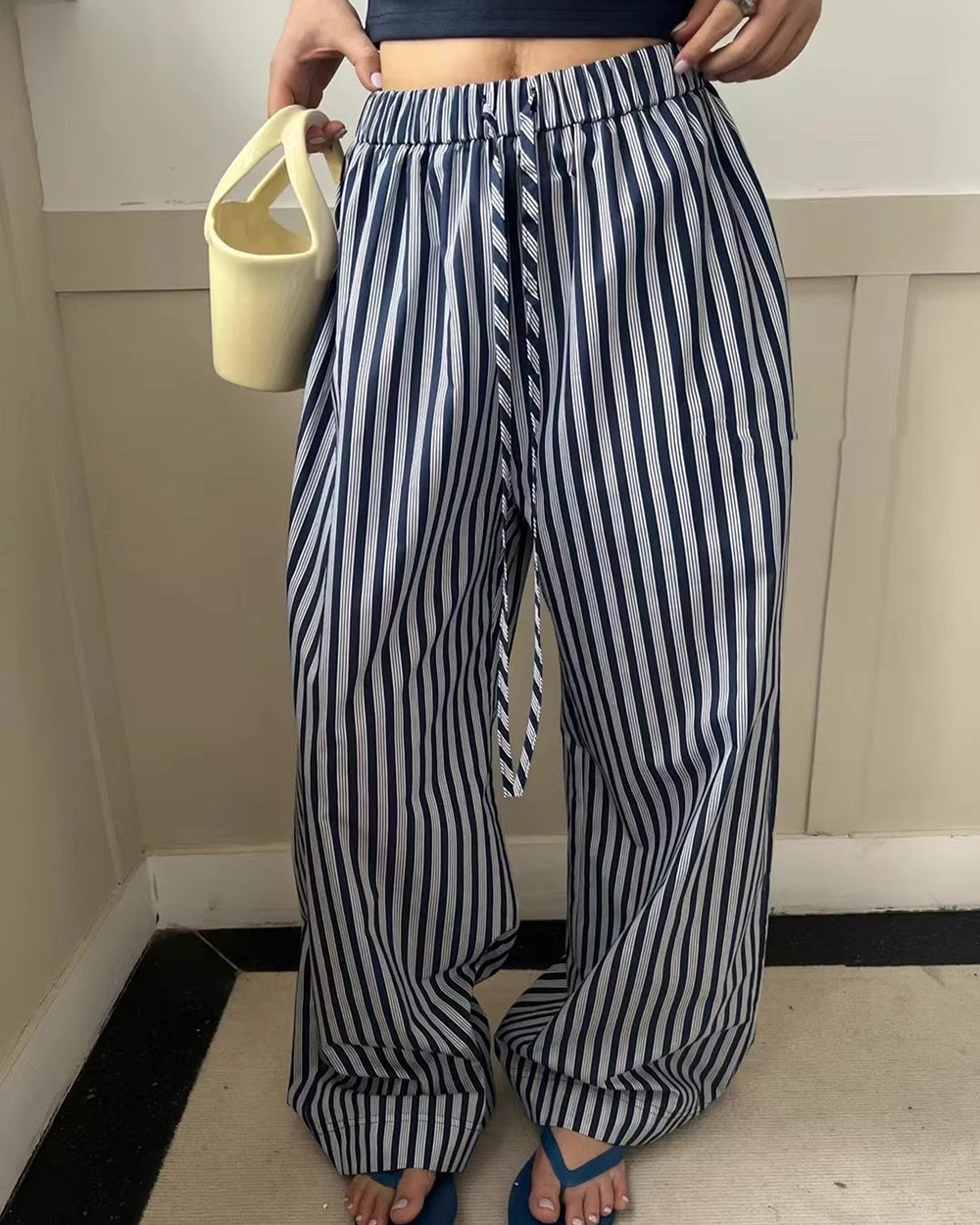 Casual Friday Striped Pants