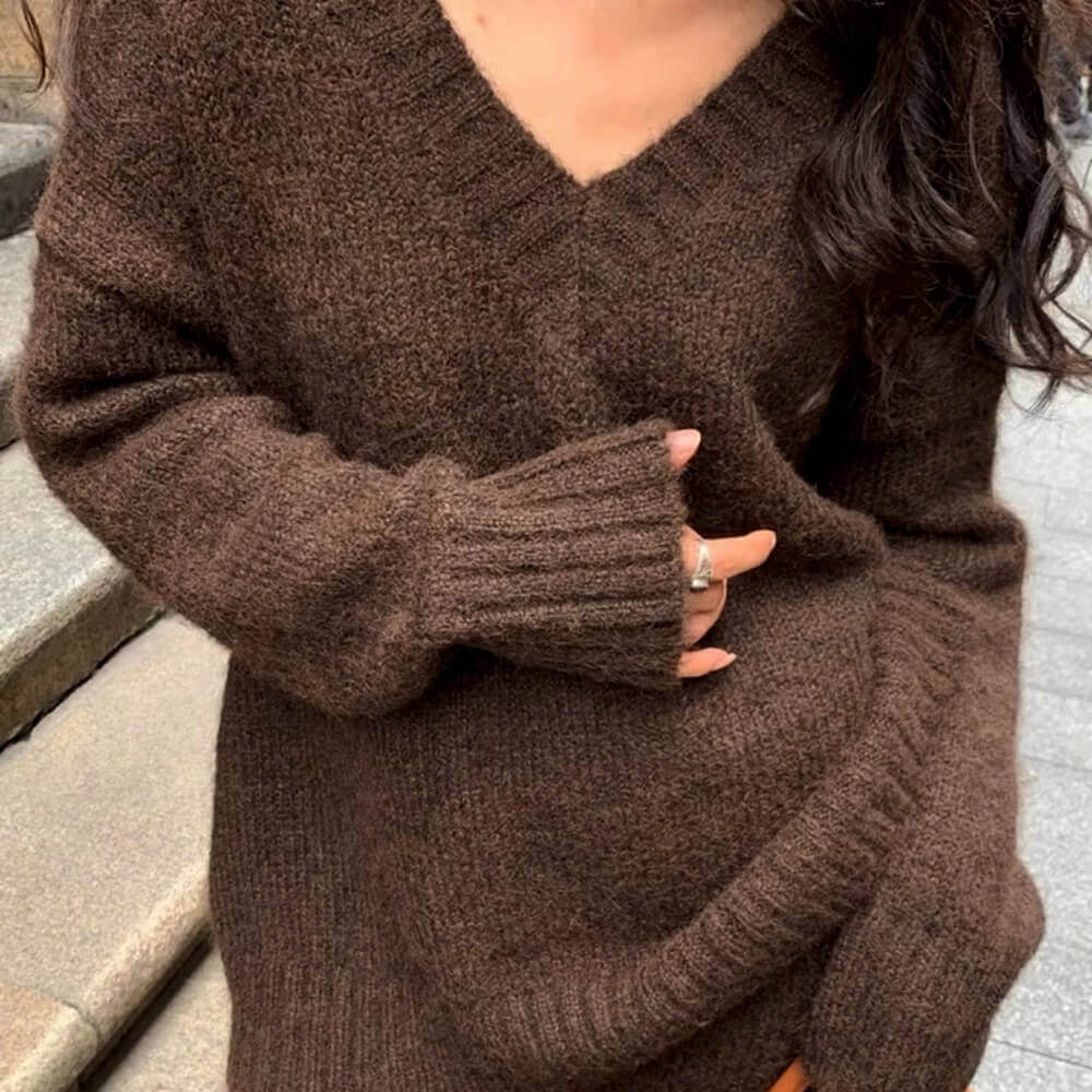 Mocha Sweater & Skirt Co-Ord