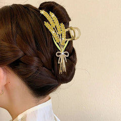 Wheat Flower Hair Claw