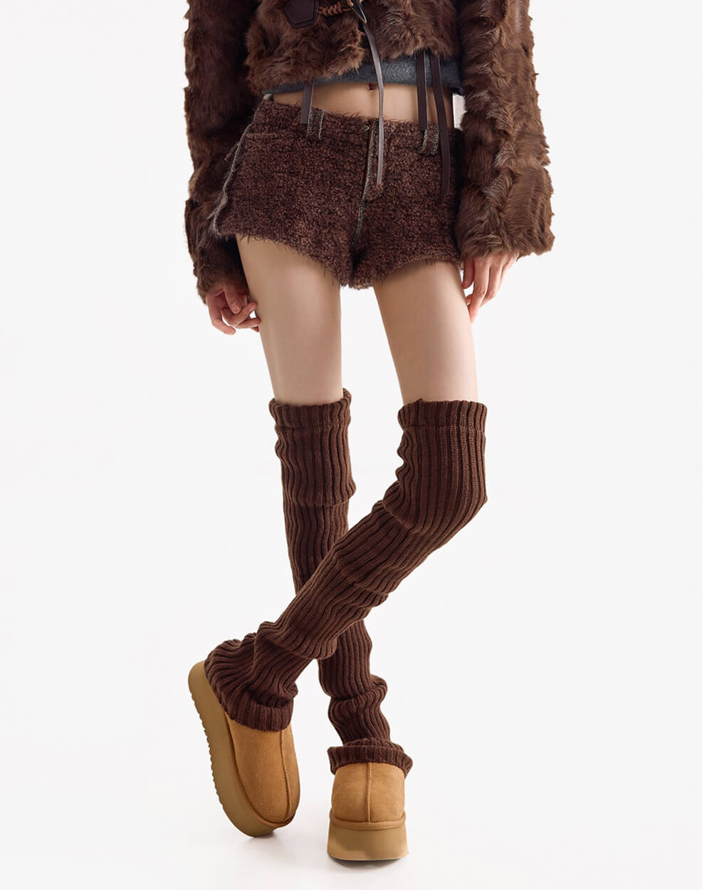 Winter Feels Ribbed Leg Warmers
