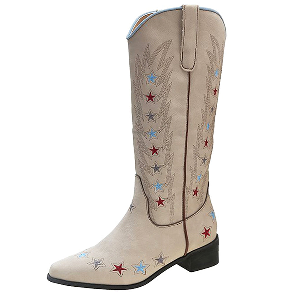 Y2K Western Star Boots