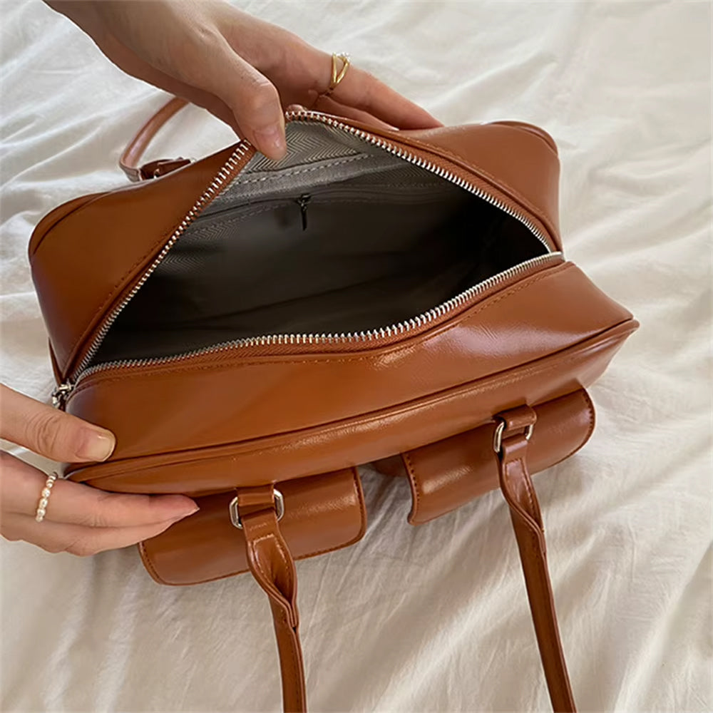 Y2K Double Pocket Shoulder Bag