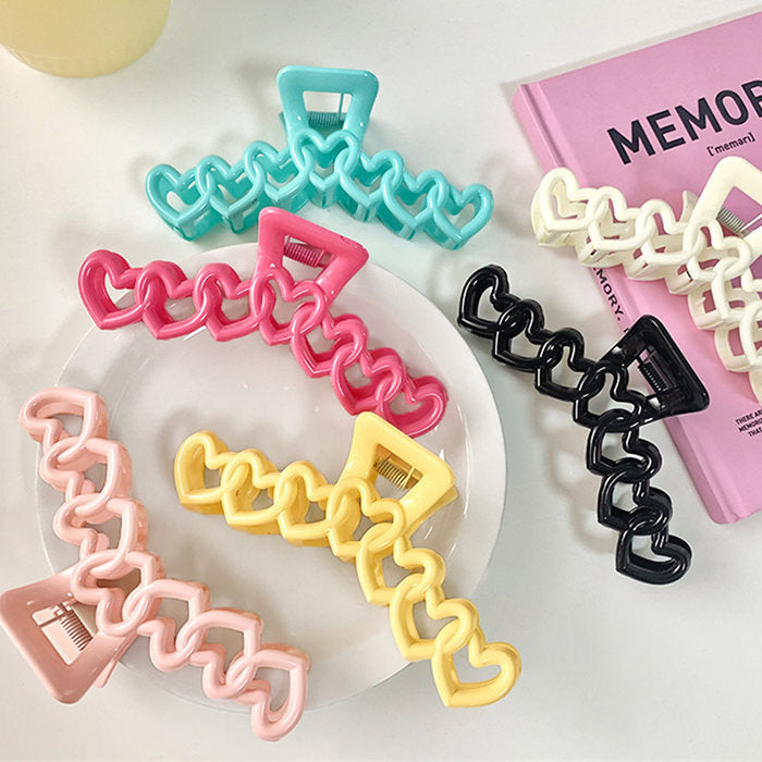 Y2K Hearts Hair Claw