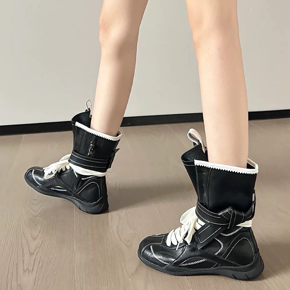 Y2K High Top Sneakers Boots Hybrid