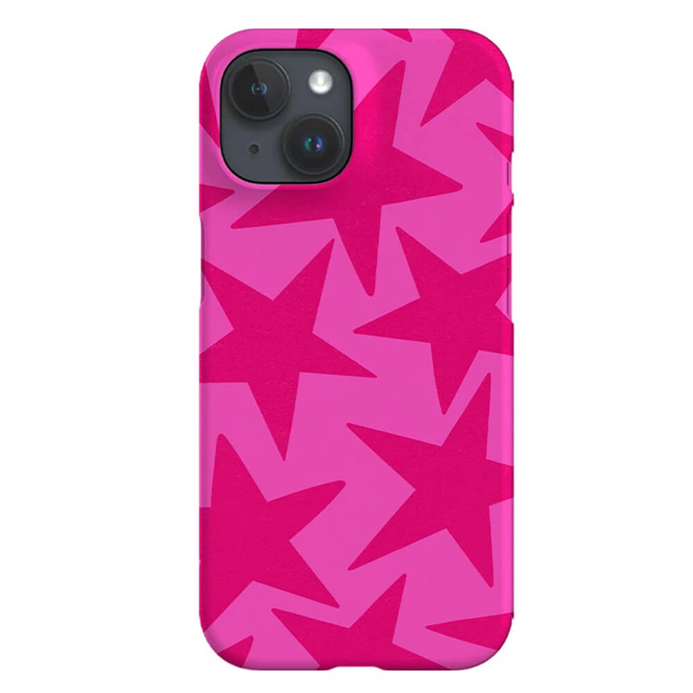 Y2K Pink Stars iPhone Case