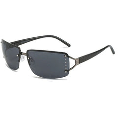 Y2K Rectangle Rimless Glasses