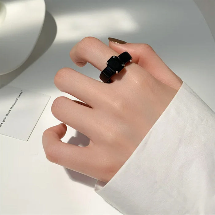 Y2K Rhinestone Chunky Ring