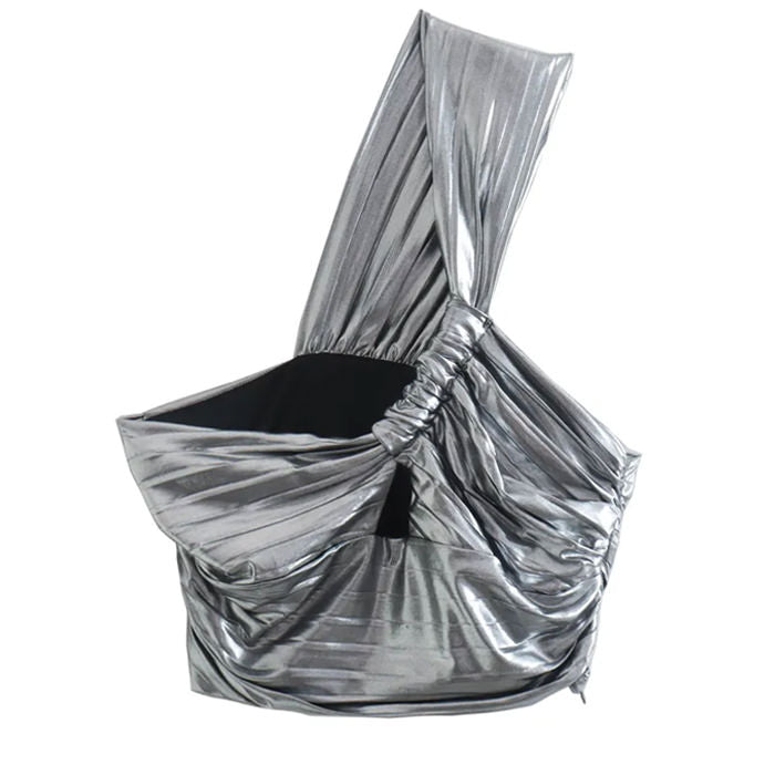 High Fashion Silver Top