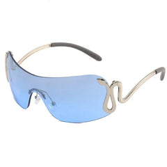 Y2K Snake Rimless Sunglasses