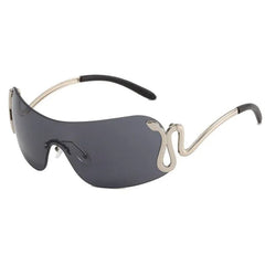 Y2K Snake Rimless Sunglasses