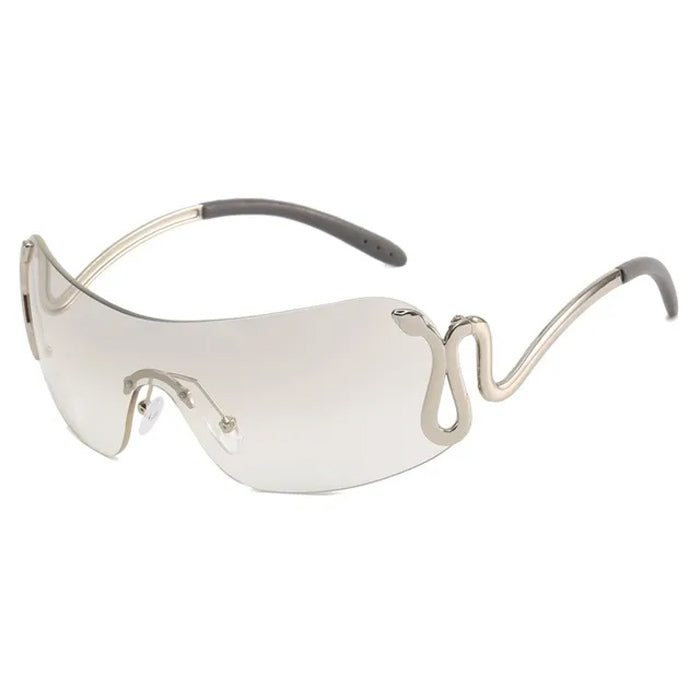 Y2K Snake Rimless Sunglasses