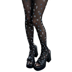 Y2K Star Pattern Tights