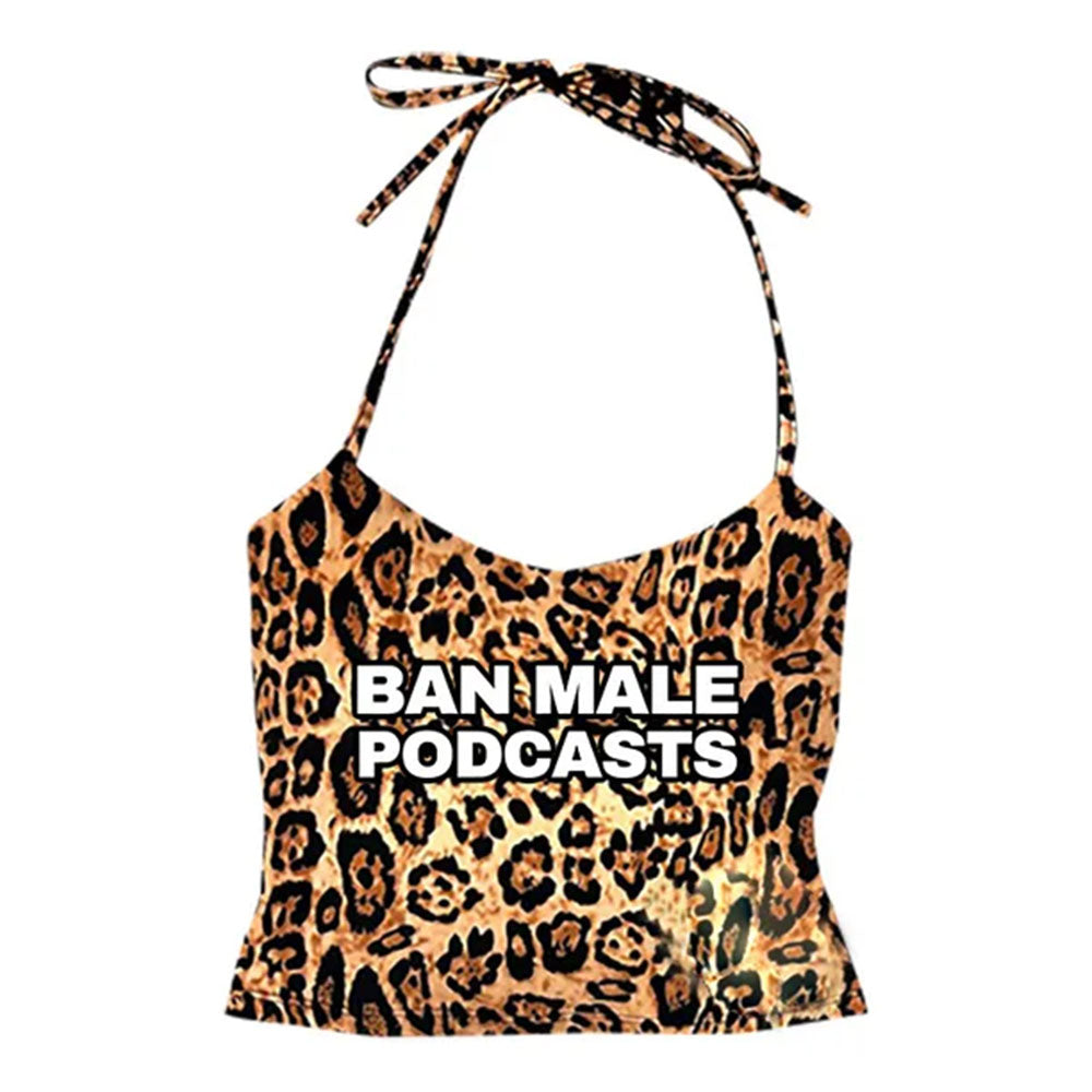Y2K Style Podcasts Halter Top